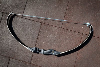 High angle view of basketball hoop