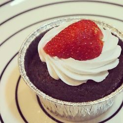 Close-up of cake in plate