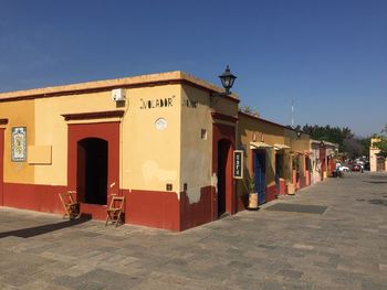 View of built structure against clear sky