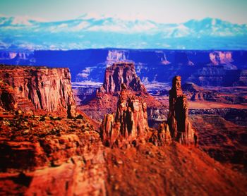 View of rock formations