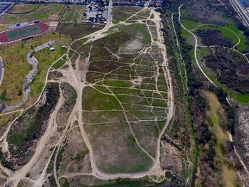 Aerial view of landscape