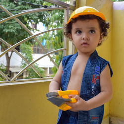 Cute little boy shivaay sapra at home balcony during summer time, sweet little boy photoshoot