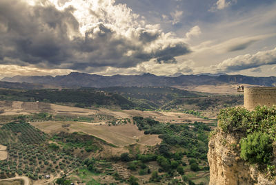 Scenic view of landscape against sky