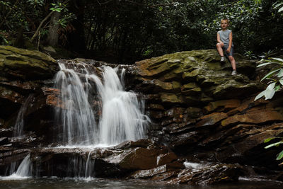 Waterfall in forest