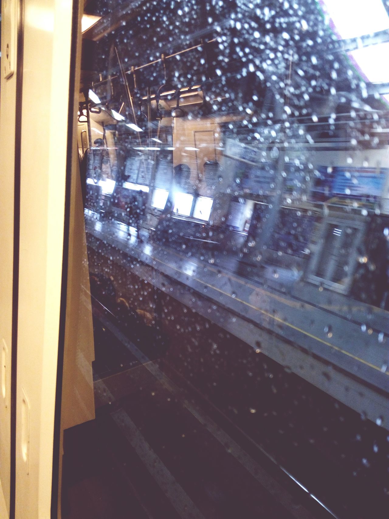 Rain drops on glass