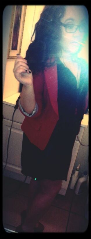 #blazer #red #heels #fire