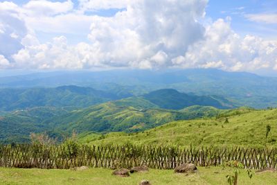 Scenic view of landscape against sky