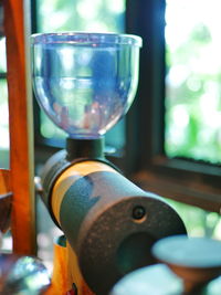 Close-up of drink in glass on table