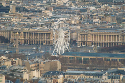 Aerial view of buildings in city