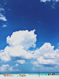 Clouds in blue sky