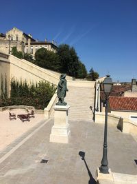 Statue in a city