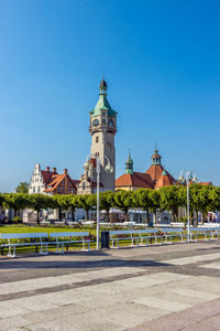 Lighthouse in the polish most famous summer holiday city, sopot