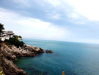 Scenic view of sea against sky