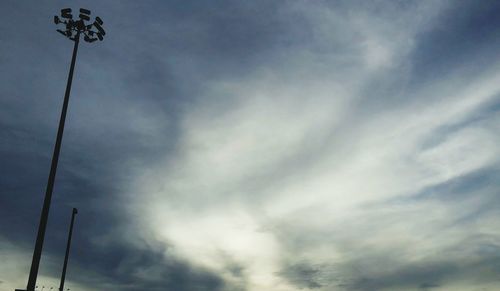 Low angle view of cloudy sky