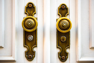 Close-up of door knocker