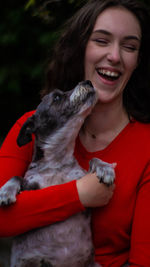 Portrait of a smiling young woman