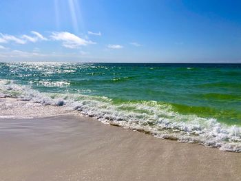 Scenic view of sea against sky