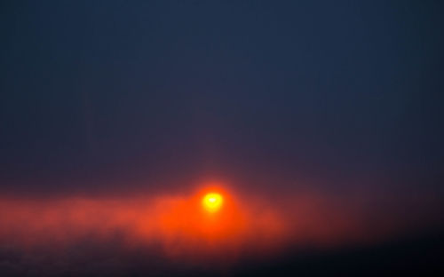 Scenic view of sky during sunset