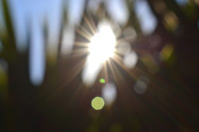 Defocused lights at night