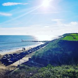 Scenic view of sea against sky