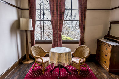 Chairs and table at home