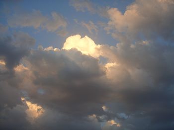 Low angle view of clouds in sky