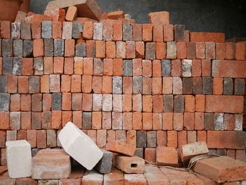 Close-up of brick wall