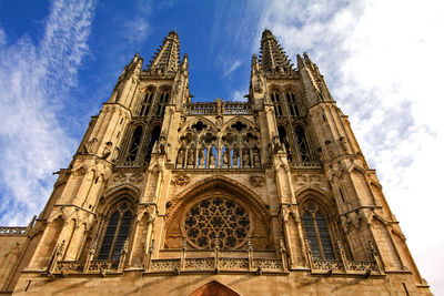 Low angle view of historical building against sky