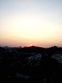 Cityscape at sunset