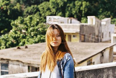 Portrait of young woman