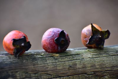 Close-up of fruits on table