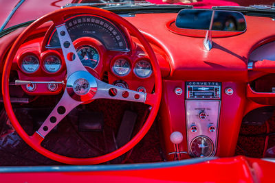 Close-up of vintage car