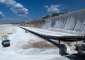 Low angle view of road against sky