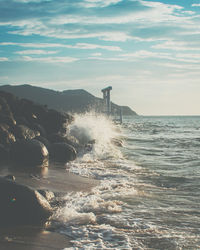 Scenic view of sea against sky