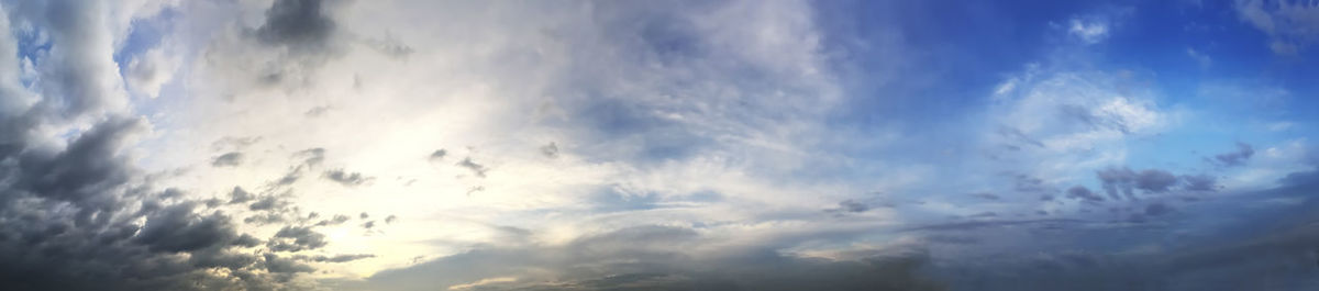 Low angle view of clouds in sky