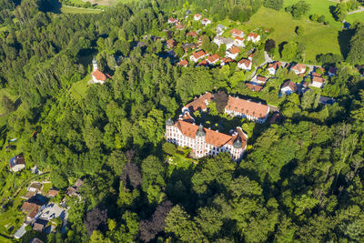 High angle view of townscape