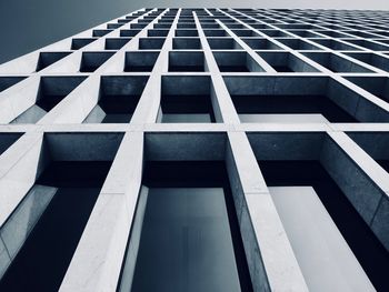 Low angle view of modern building in city