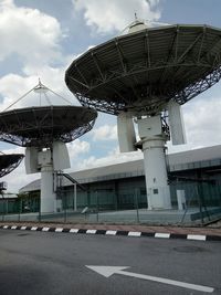 View of building against cloudy sky