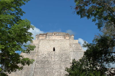 Low angle view of historical building against sky