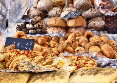 Close-up of bread at bakery