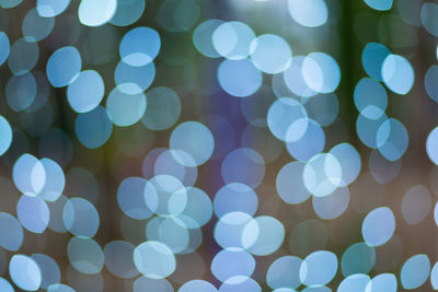 Defocused image of blue lights