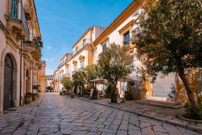 Street amidst buildings in city