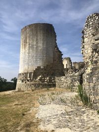 Low angle view of old ruins