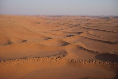 Scenic view of desert against sky