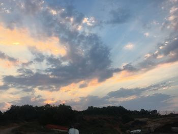 Scenic view of sky during sunset