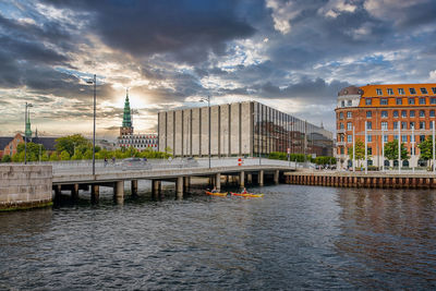 Beautiful canals of copenhagen, the capital of denmark.