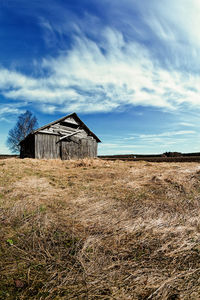 Springtime clouds over the fields