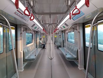 Interior of train