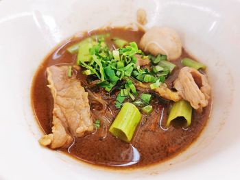 Close-up of food in plate