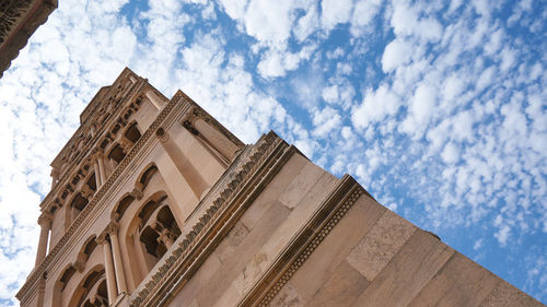 Low angle view of historical building against sky